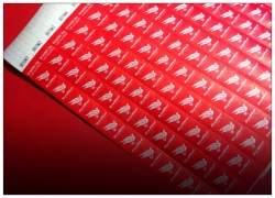 Контрольные браслеты на руку Tyvek. Цвет Red. Нанесение белой краской. SoulRed